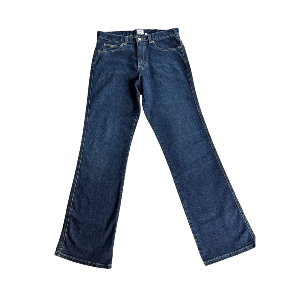Y2K Calvin Klein Dark Wash Stretch Slim Bootcut Jeans Size 10 Inseam 32"